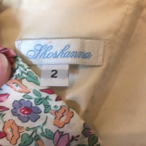 Vintage Shoshanna strapless floral dress - Picture 4 of 4